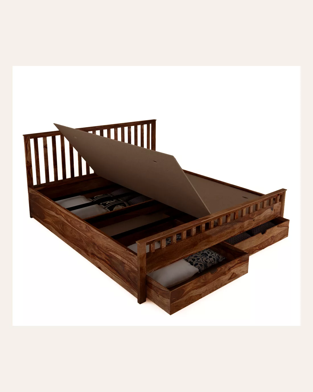 Abbet Front Drawer King Bed
