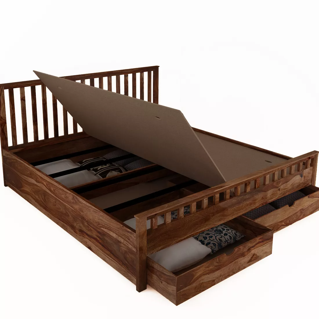 Abbet Front Drawer King Bed