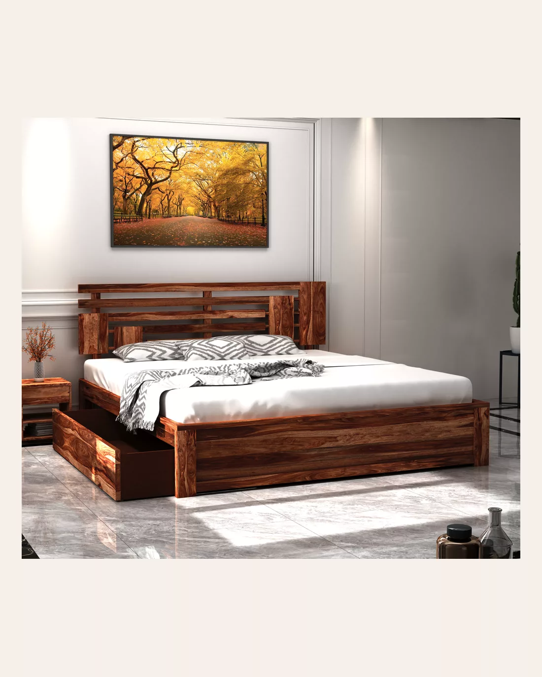 Aelinia Storage King Size Bed