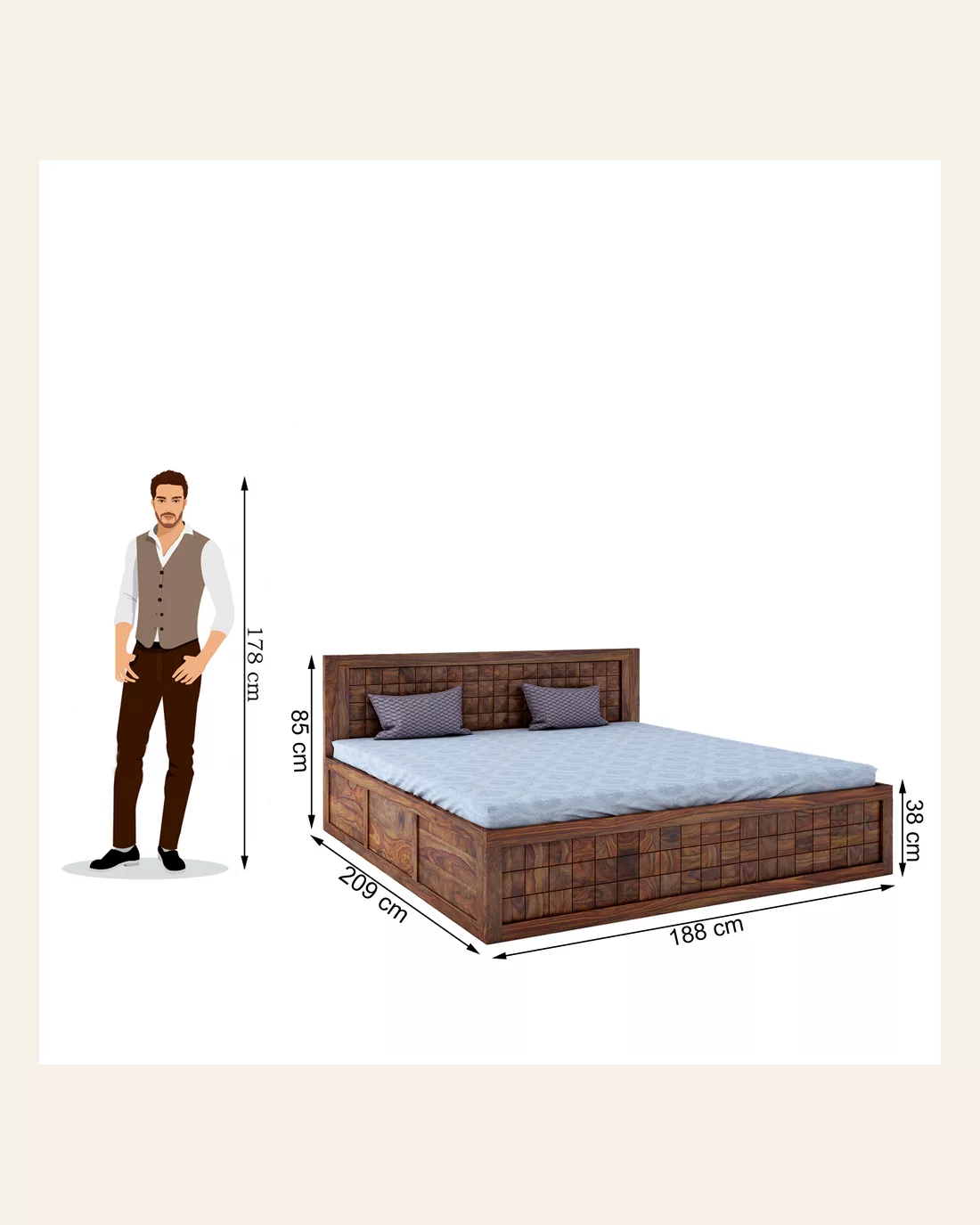 Bayleef King Drawer Bed