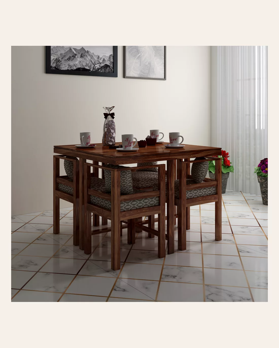 Bayne 4 Seater Dining Set