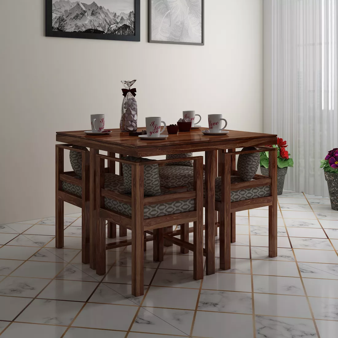 Bayne 4 Seater Dining Set