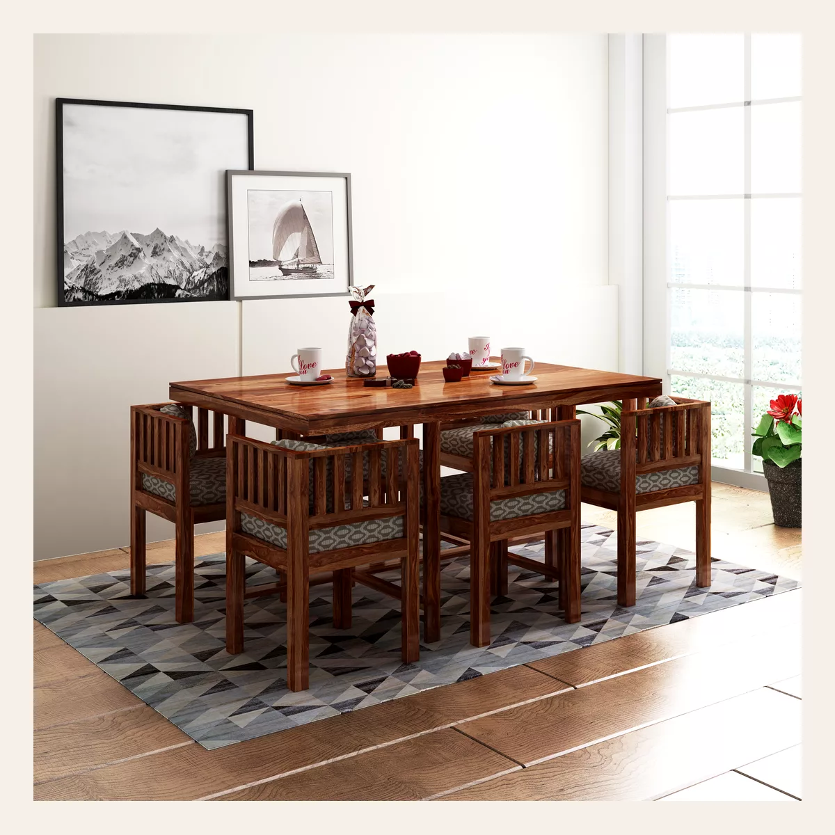 Bayne 6 Seater Dining Set