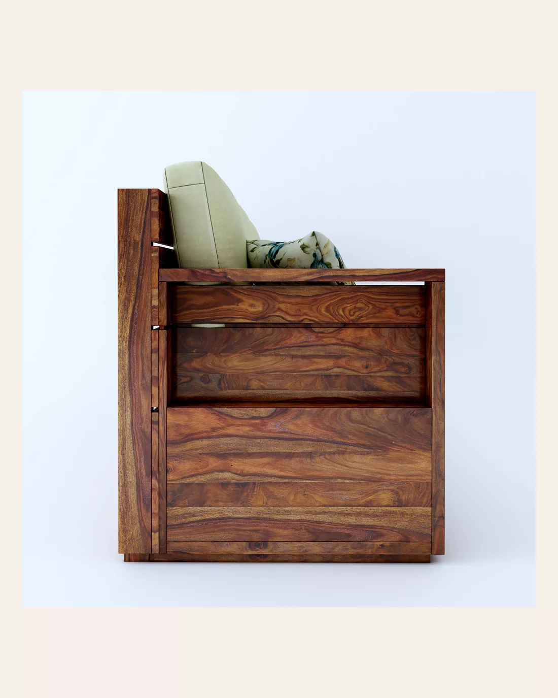 Breatlee Wooden 3 1 1 Wooden Sofa