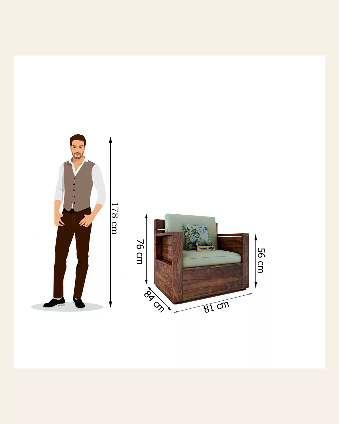 Breatlee Wooden 3 1 1 Wooden Sofa