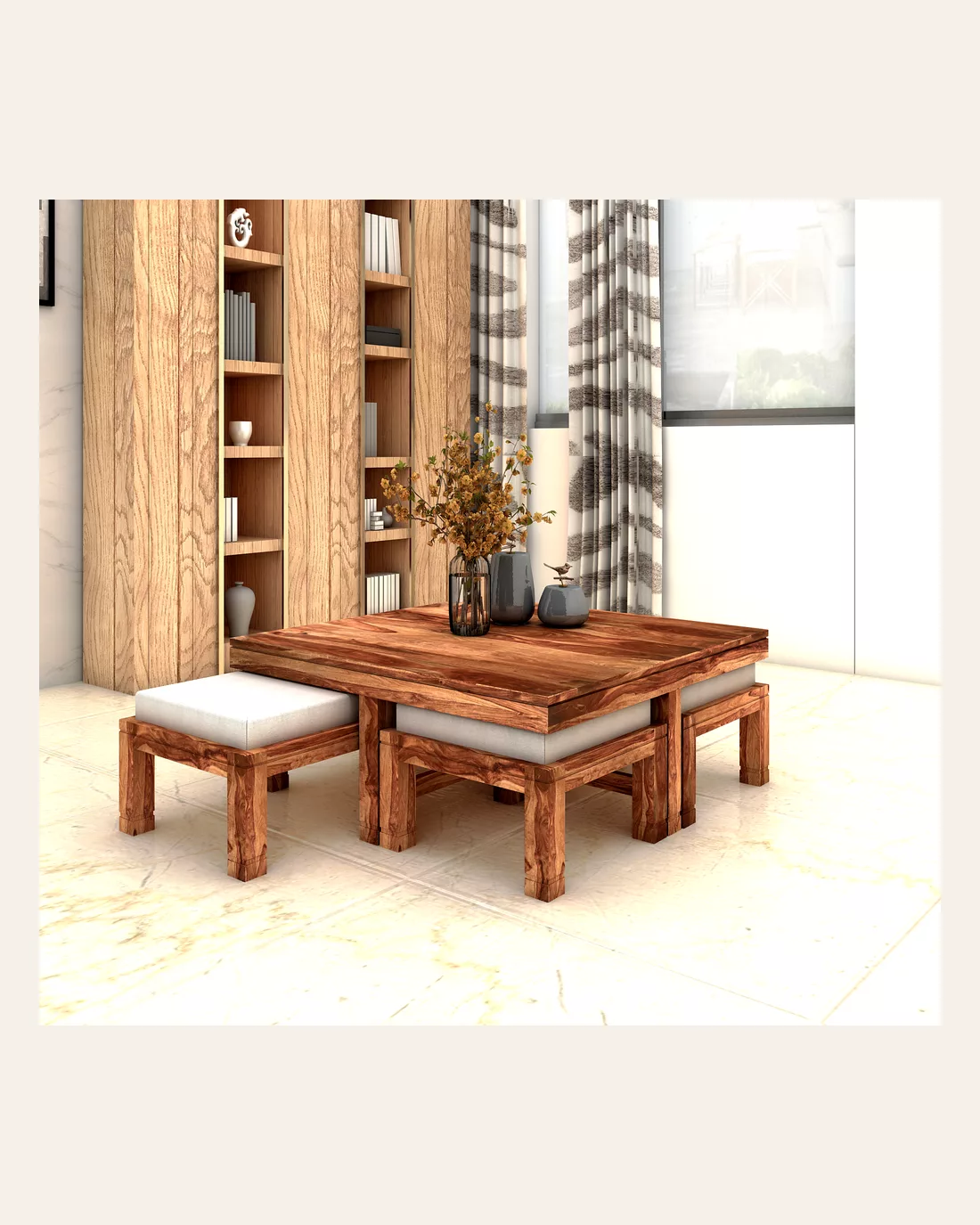Four Stool Coffee Table