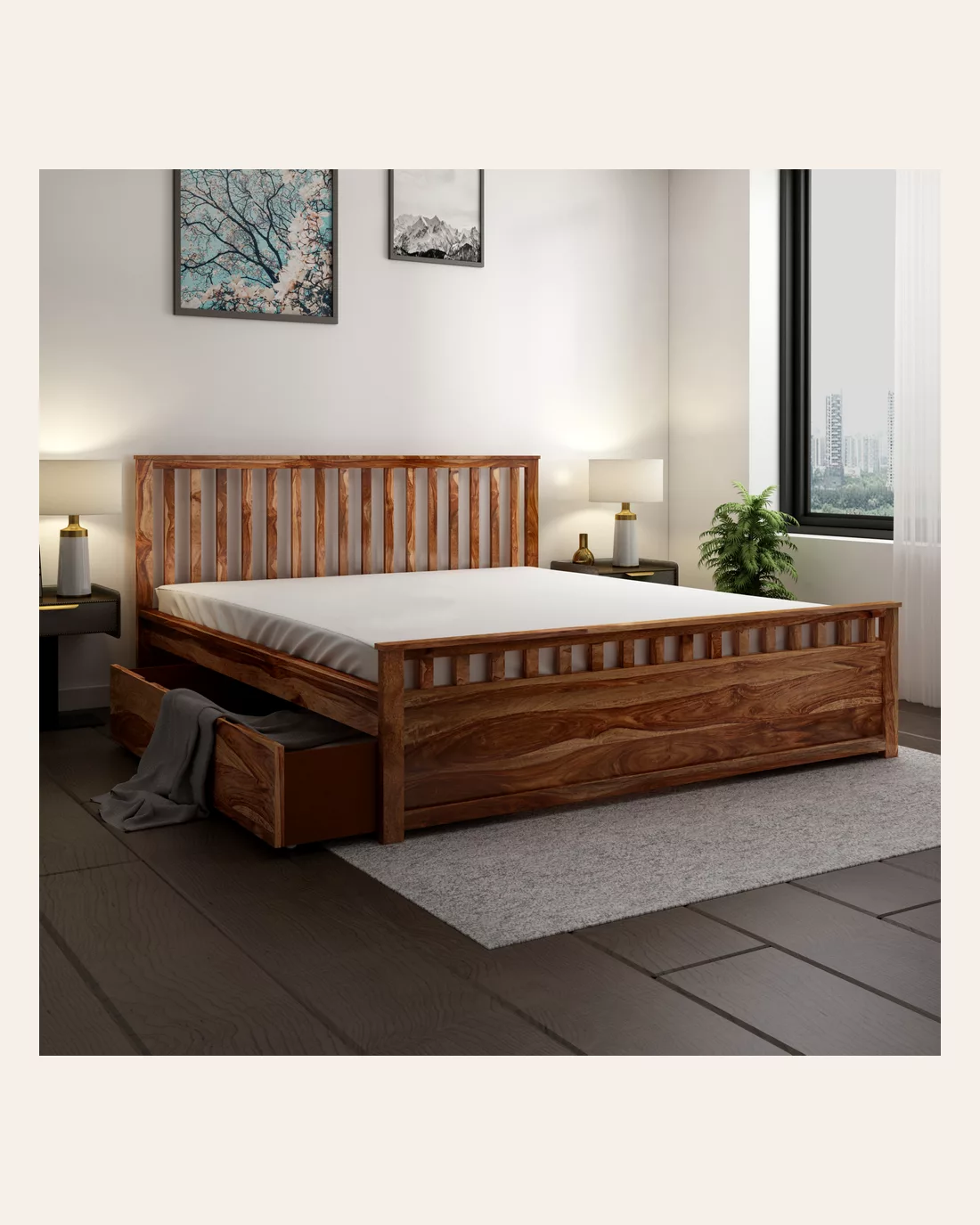 Harvey King Drawer Bed