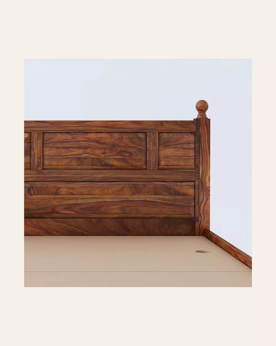 Hop Teak King Storage Bed