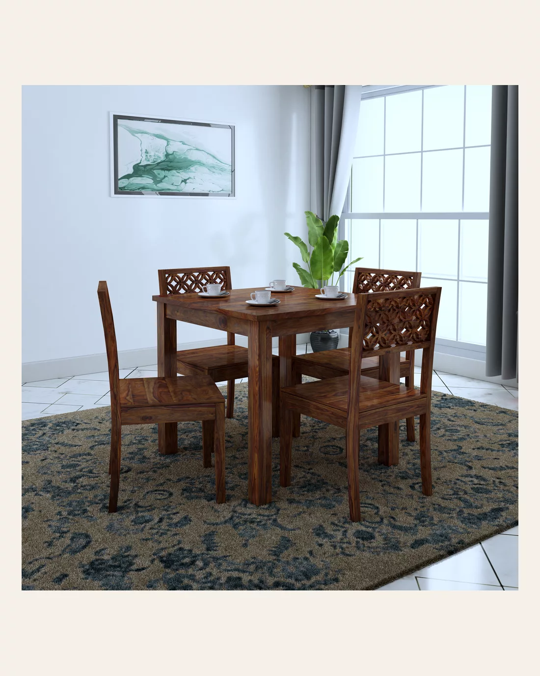 Jaali 4 Seater Dining Set