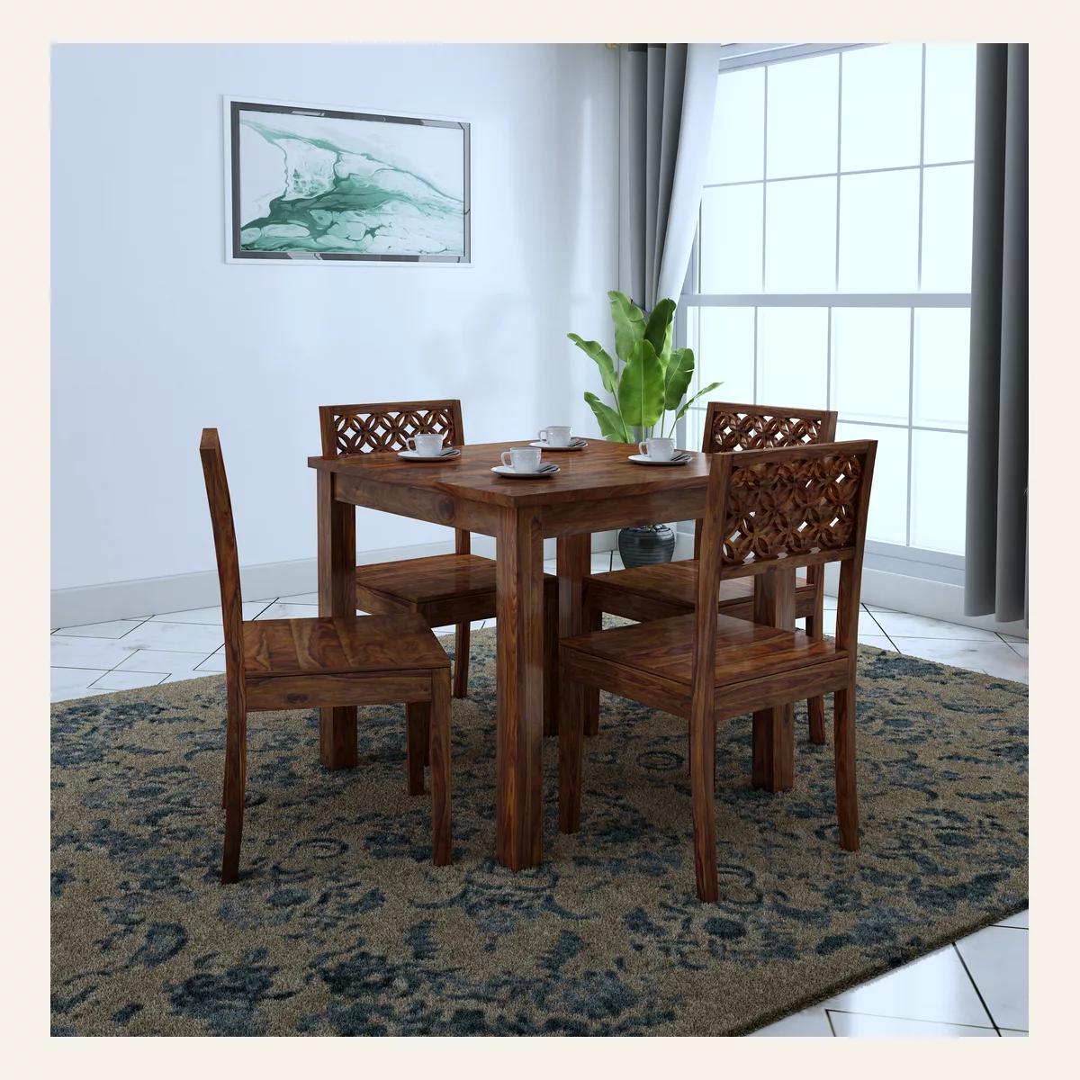 Jaali 4 Seater Dining Set