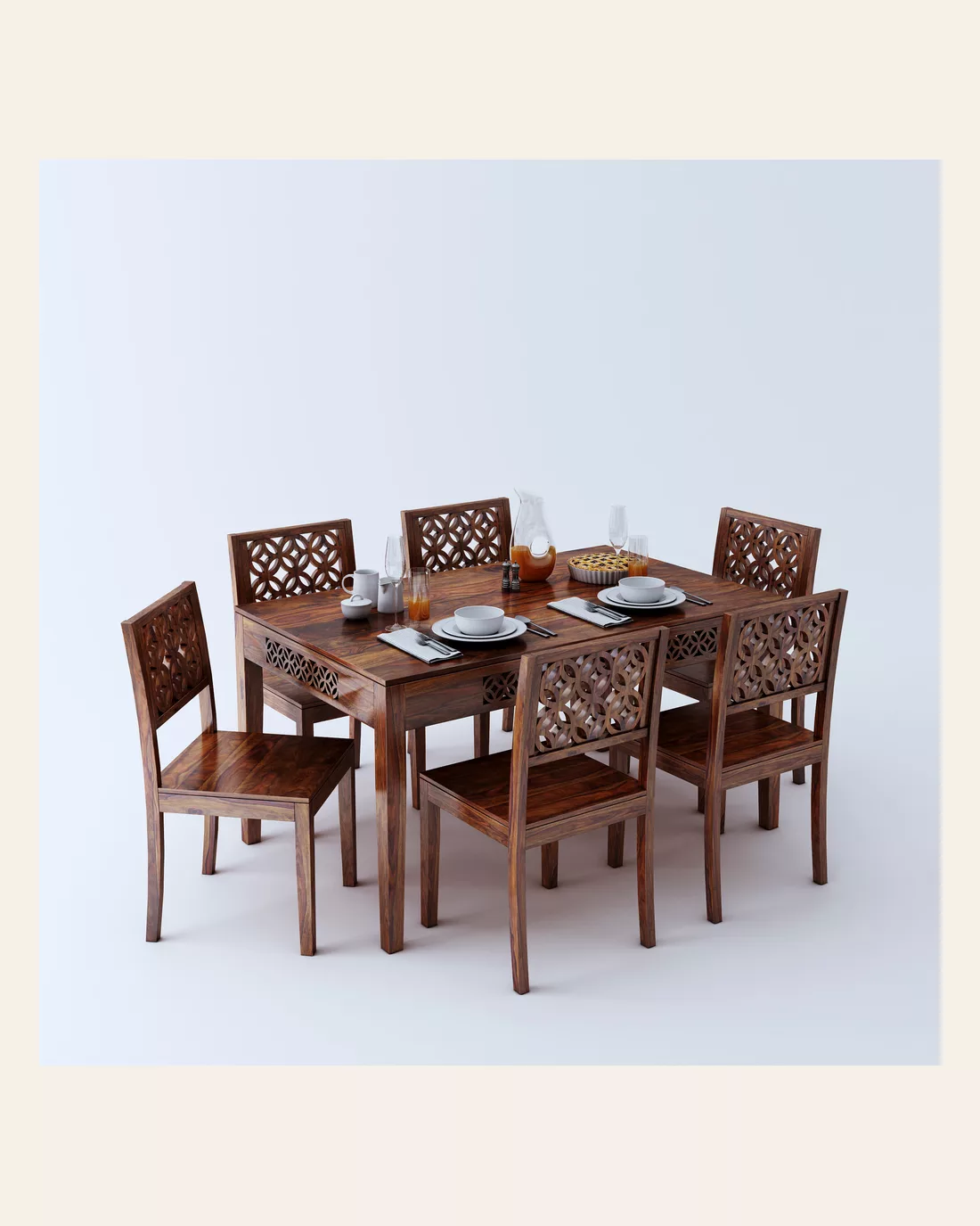 Jali 6 Seater Dining Set