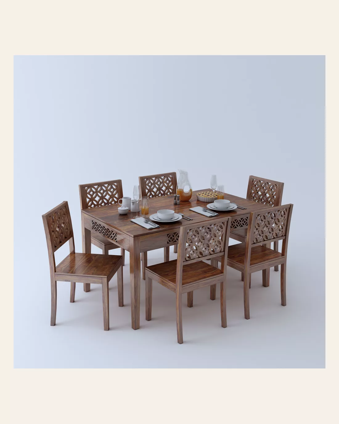 Jali 6 Seater Dining Set