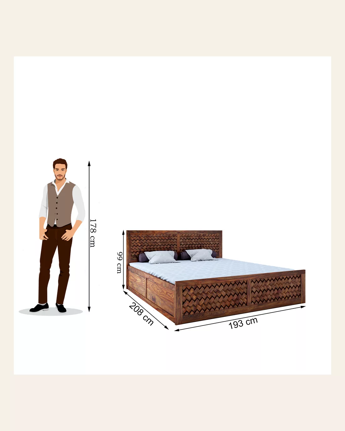 Latex King Size Bed