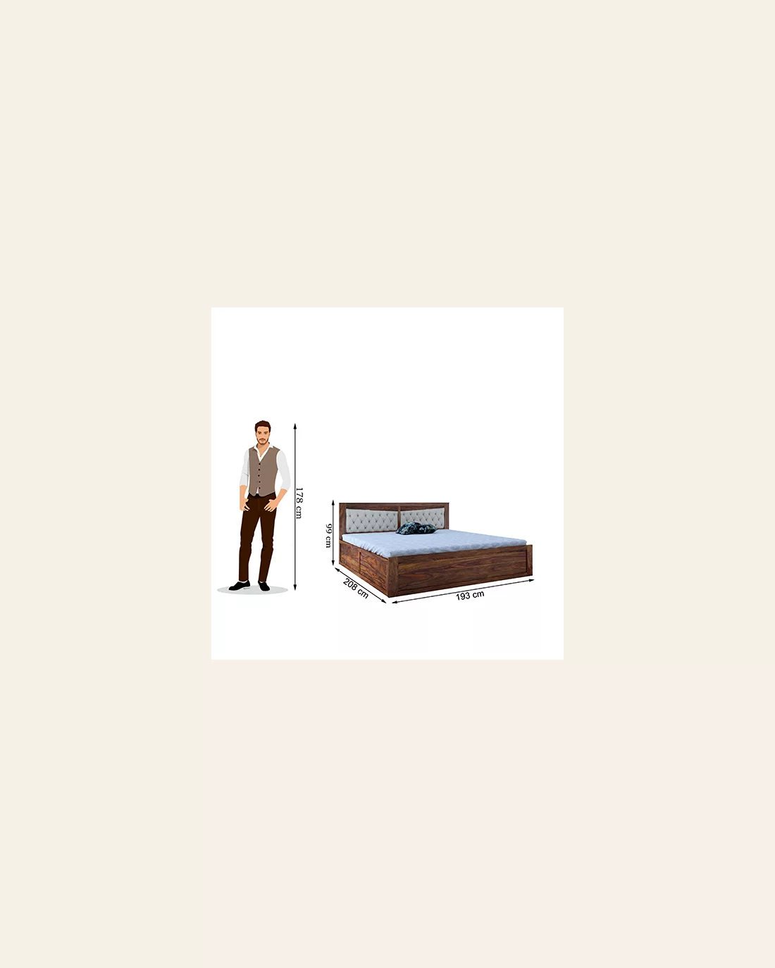Madrid King Box Storage Bed