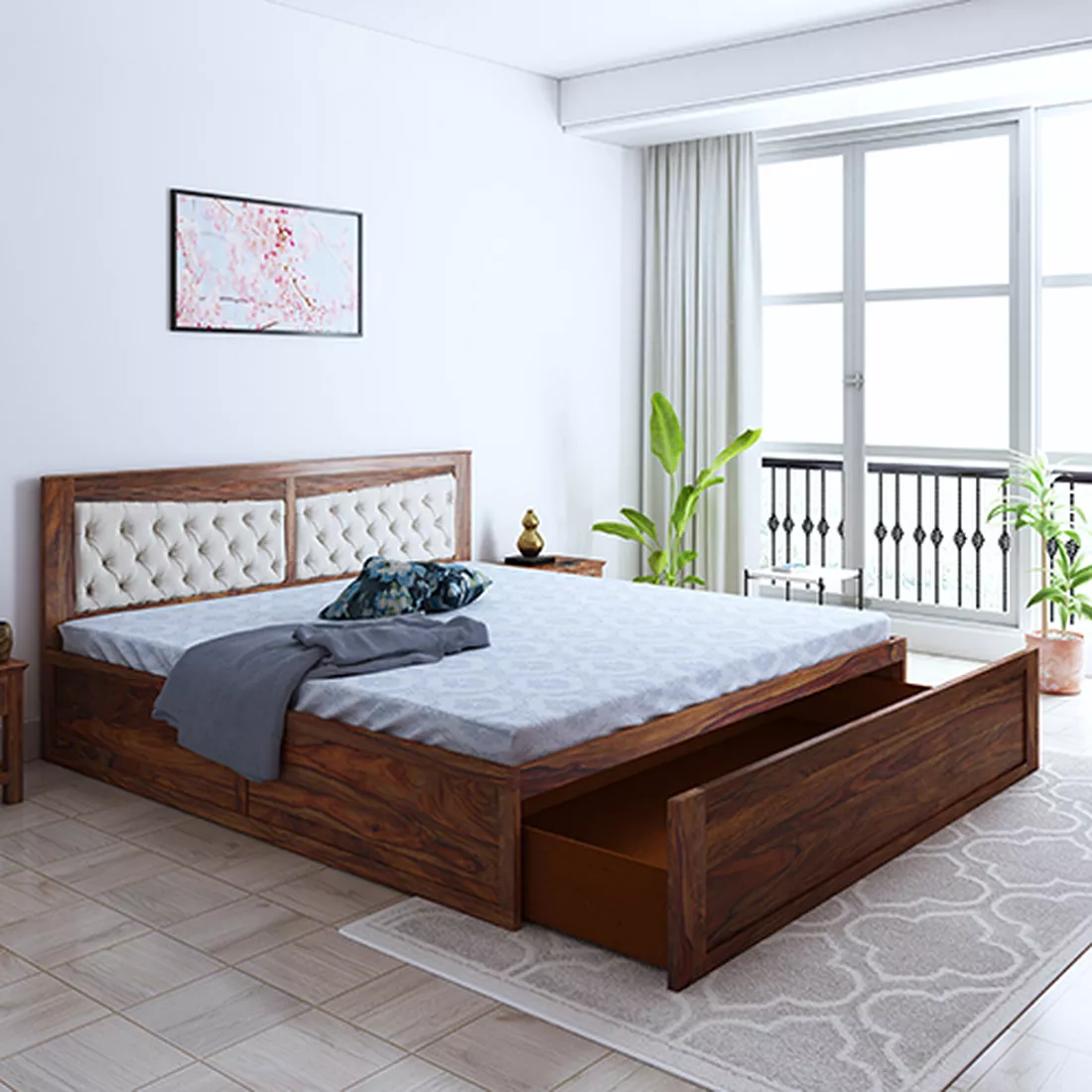 Madrid King Front Drawer Bed