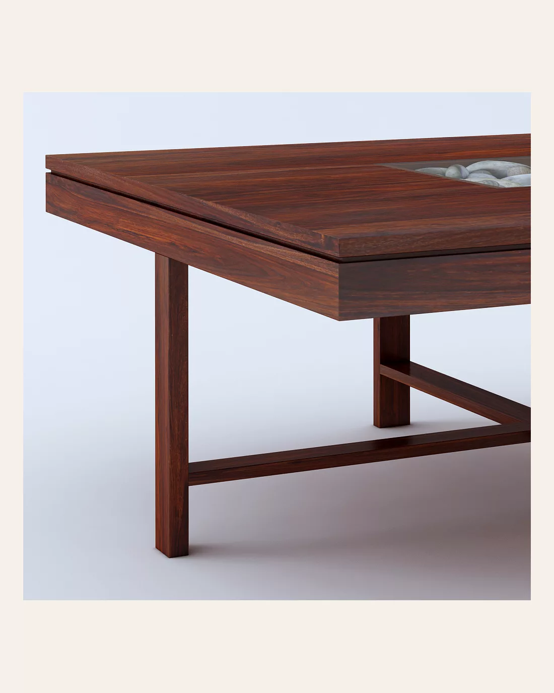 Max Floral 4 Seater Coffee Table