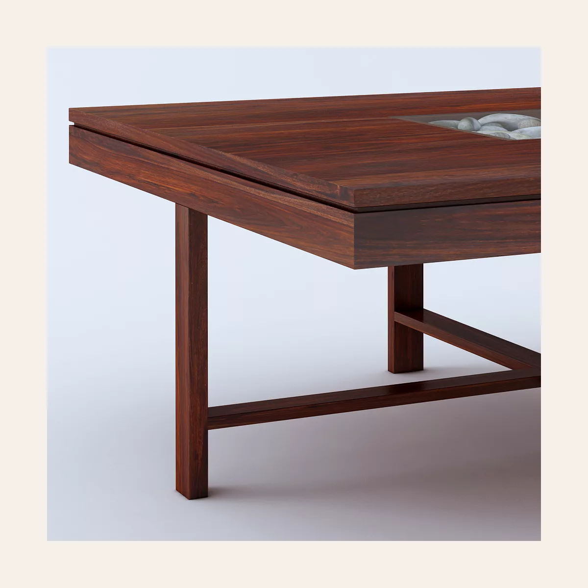Max Floral 4 Seater Coffee Table