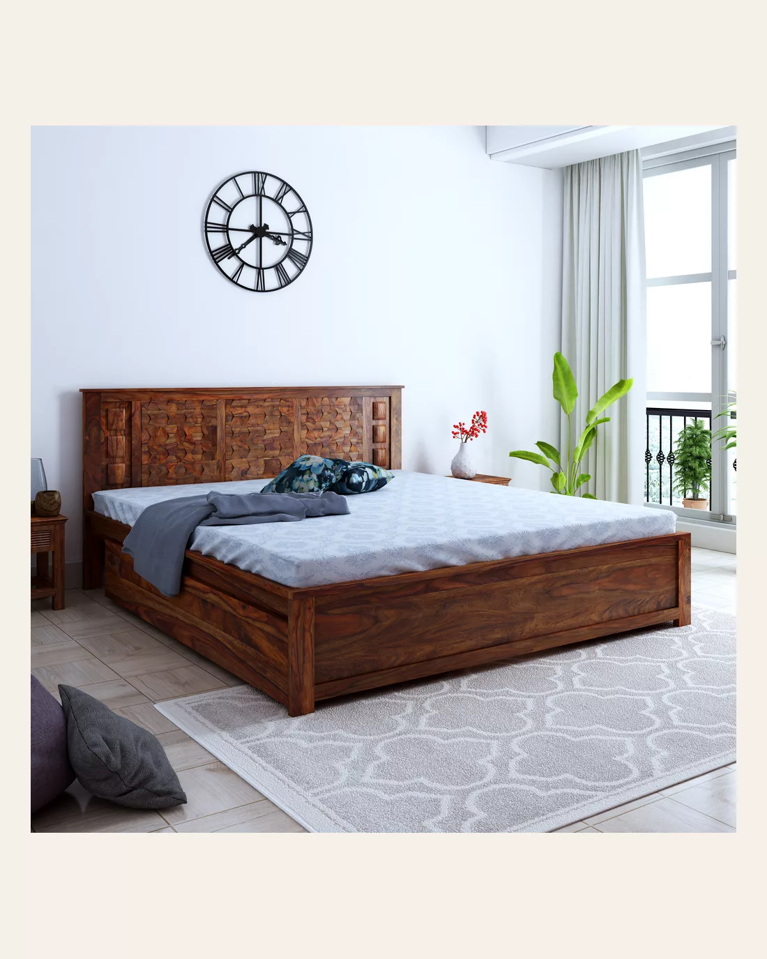 Munich King Drawer Bed