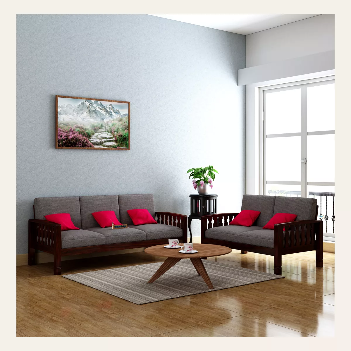 Paul Wooden 3 2 Sofa