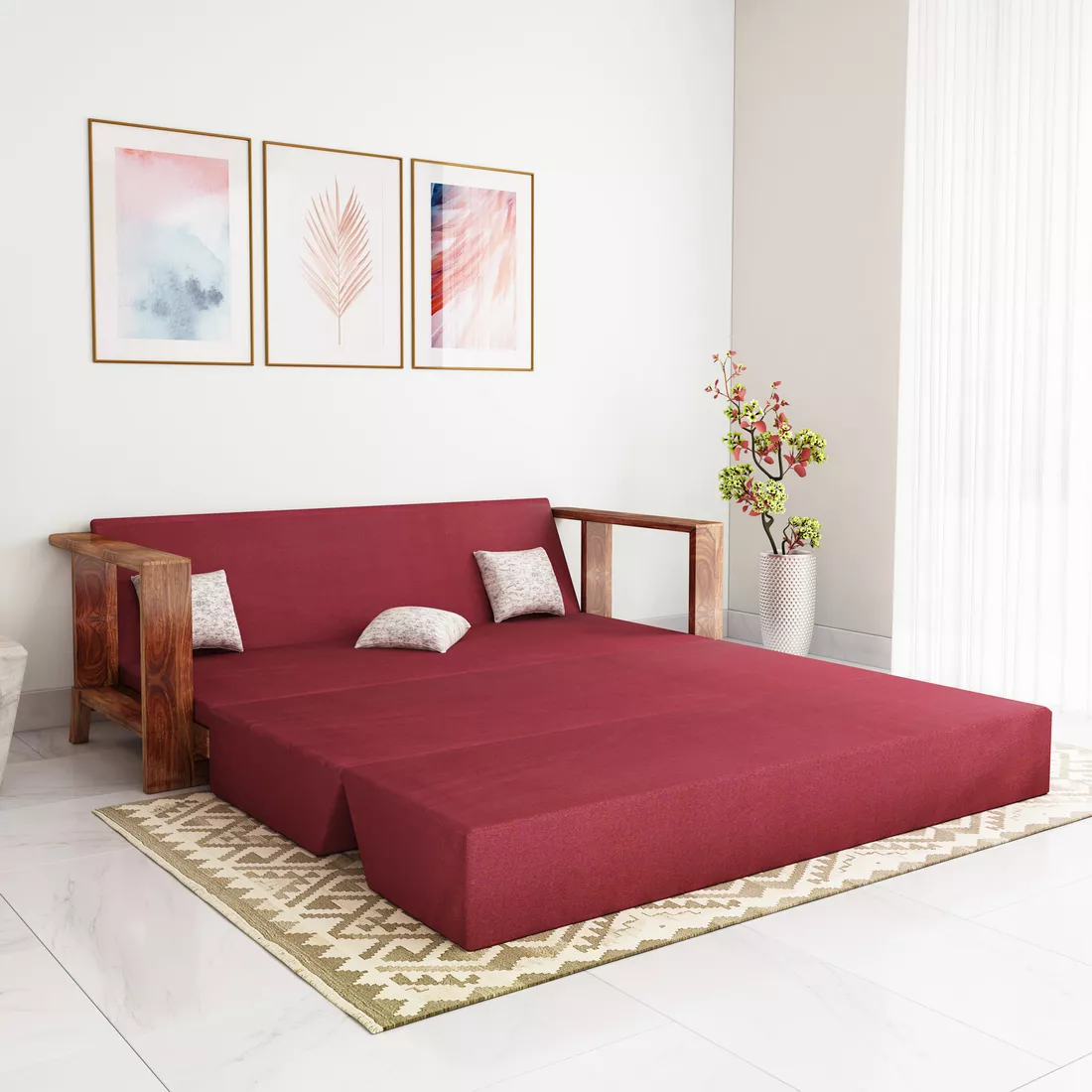 Semi Sofa Cum Bed