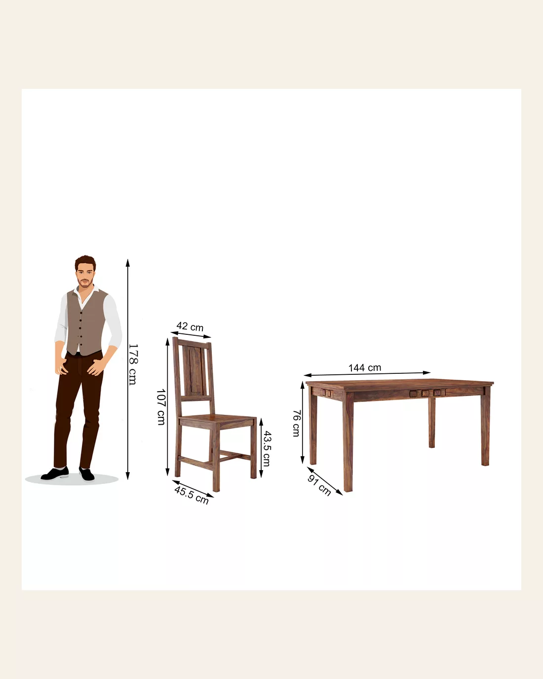 Weave 6 Seater Dining Set