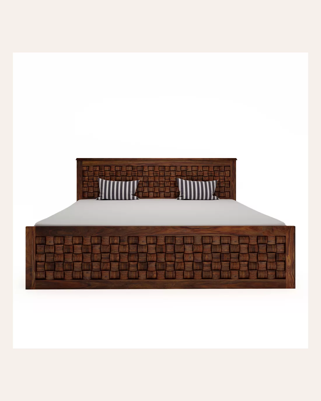 Weave King Side Drawer Bed
