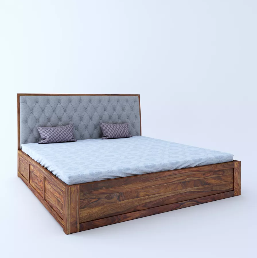 Avon King Grey Box Storage Bed